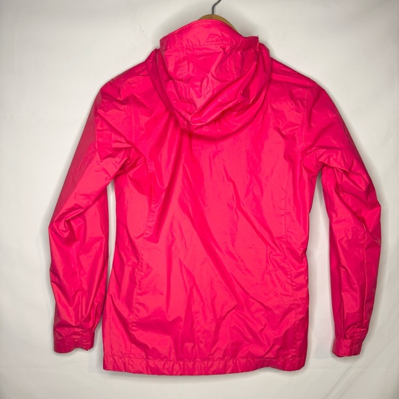 Columbia Kids Windbreaker Zip Up Hooded Rain Jacket in Pink Size Medium - Picture 5 of 6